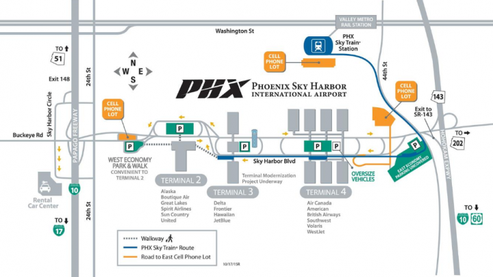Phoenix Airport Maps